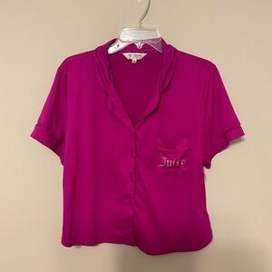 Juicy Couture Fuchsia Button Down Shirt